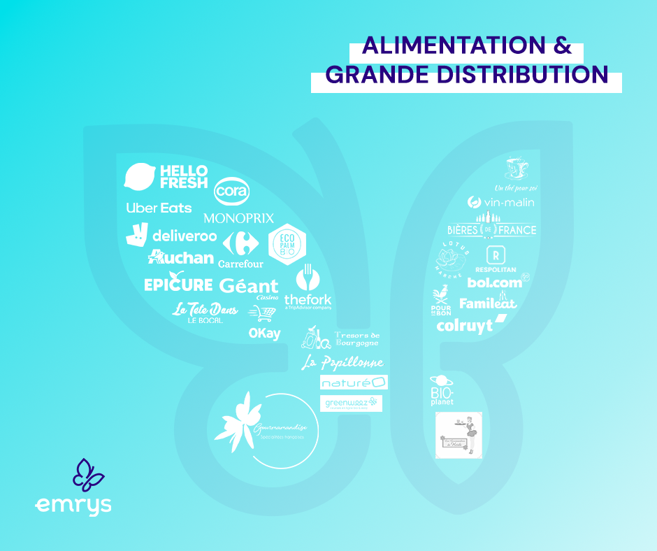 Enseignes Alimentation et Grande Distribution partenaires Emrys