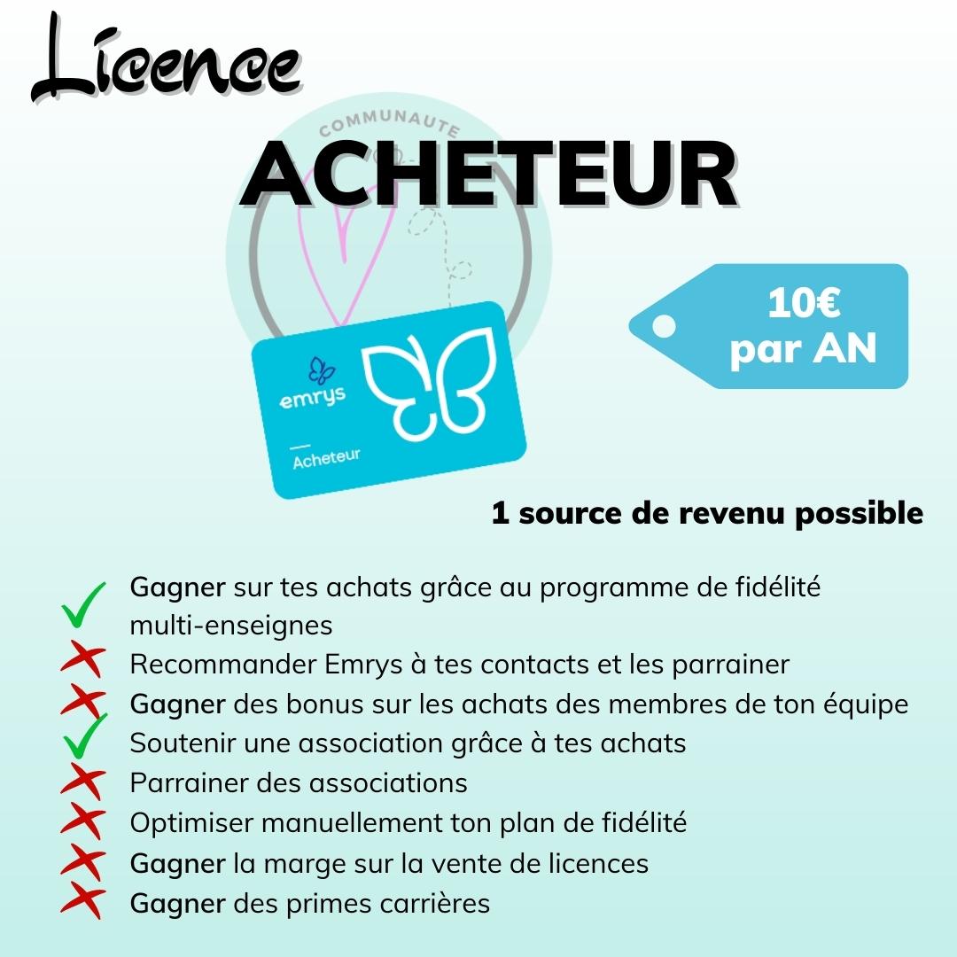 Licence Acheteur Emrys